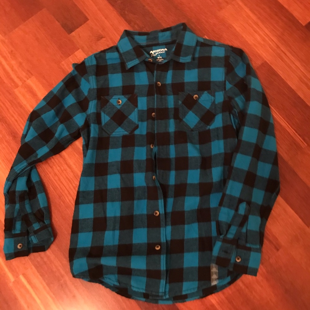 Arizona Jean Company boys plaid shirt